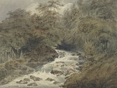 Un arroyo de montaña, 1801 de Francois Louis Thomas Francia